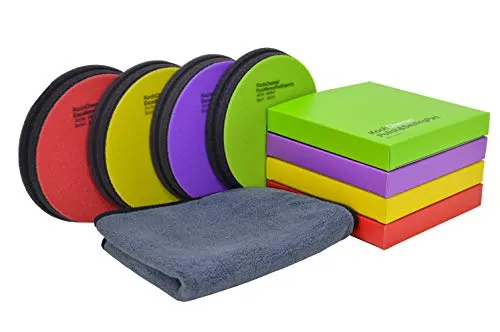 Großes Koch Chemie Politur Set - 5 Teile- Heavy Cut bis Hochglanz (4X Pad 150mm)