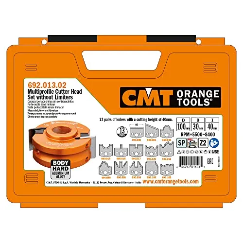 CMT ORANGE TOOLS 692.013.02 13-teiliges Multiprofilset von CMT Orange Tools