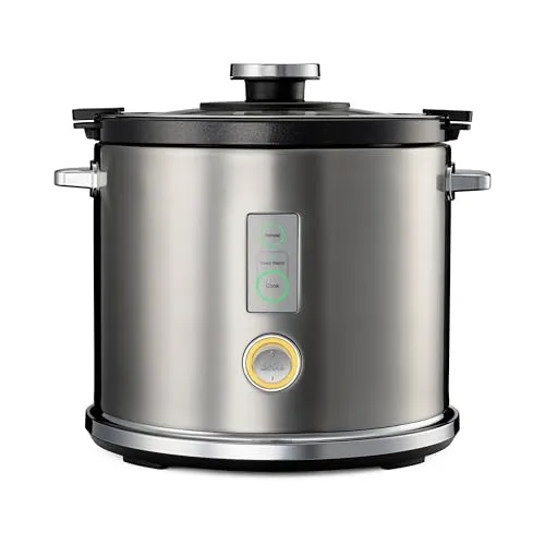 Solis Rice Cooker Multi – Vielseitiger Reiskocher mit Dampfgarfunktion - Reiskocher mit 6 Tassen Kapazität und PFAS-freier Antihaftbeschichtung für mühelose Reinigung. Ideal für gesunde, fettfreie Mahlzeiten durch Dampfgarer-Funktion. Elegantes Edelstahlgehäuse für jede Küche!