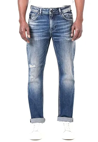 M.O.D. Herren Hose Ricardo Regular Fit 5-Pocket-Style Non Denim (DE/NL/SE/PL, Bundweite & Schrittlänge, 30, 34, Chill Blue)