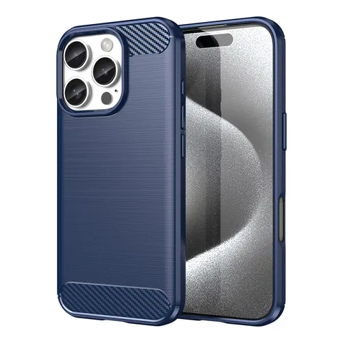 HURTEL SILIKON-CARBON-HÜLLE FÜR IPHONE 16 PRO KRATZFEST LANGLEBIG