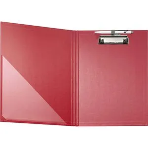 Falken Klemmbrettmappe 11288388, A4, Kunststoffbezug, mit Stiftehalter, rot