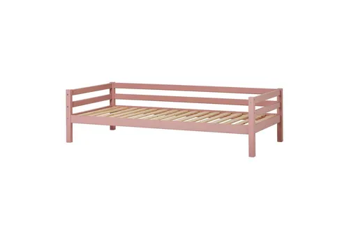 HOPPEKIDS Kinderbett ECO Dream 90x200, rosa - Stilvolles Daybett für Kinderzimmer, aus lackierter Kiefer, mit abwischbarer Oberfläche und bis zu 100 kg Belastbarkeit – ideal für kleine Abenteurer.