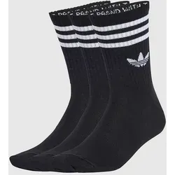 adidas Originals 3S Crew S 3P Socks black / black / black Gr. L