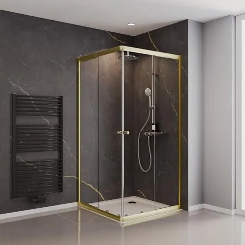 Schulte Eckdusche Sunny 75x75 in gold von Schulte