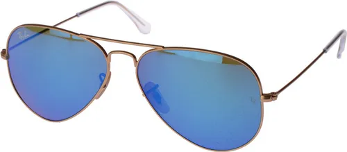 Ray-Ban Aviator Sonnenbrille RB 3025 001/3E - Sportbrillen mit UV400 Schutz, goldenen Metallrahmen und verspiegelten Gläsern für perfekten Style und Schutz in der Sonne.