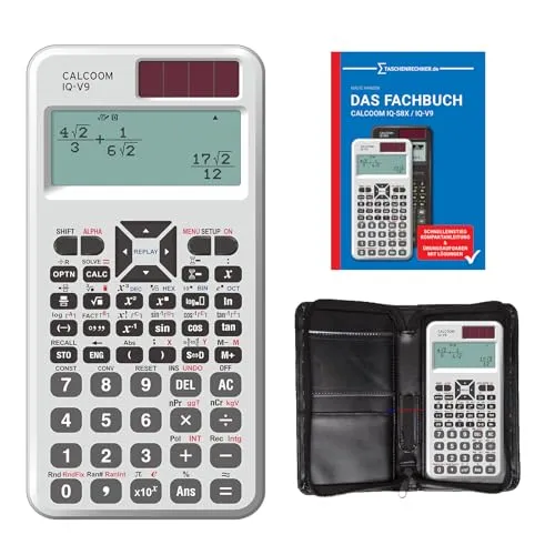 CALCOOM IQ-V9 + 5 Jahre Garantie + Schutztasche + Fachbuch