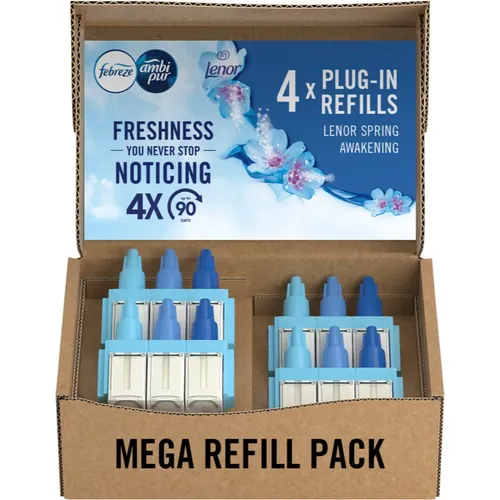 Febreze Ocean Mist Elektrische Nachfüll-Packung 4 × 20 ml - Erlebe den erfrischenden Ozeanduft mit dieser praktischen Nachfüll-Packung für Lufterfrischer. Ideal für langanhaltende Frische in deinem Zuhause.