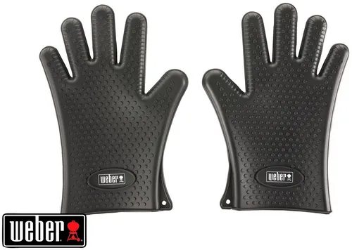 Weber Grillhandschuhe Silikon, Silikon in schwarz von Weber