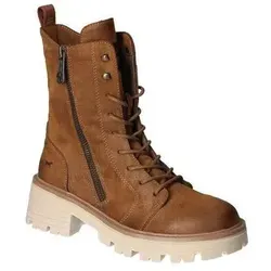 Mustang Shoes Stiefelette Lederimitat - Wanderschuhe für Damen, bequem und stilvoll mit warmem Futter und praktischem Reißverschluss, ideal für kalte Wintertage.