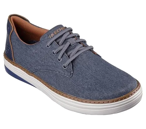 SKECHERS RELAXED FIT: SOLVANO Blau - Sneaker für Herren, bieten überragende Dämpfung und Atmungsaktivität für maximalen Komfort bei jeder Aktivität.