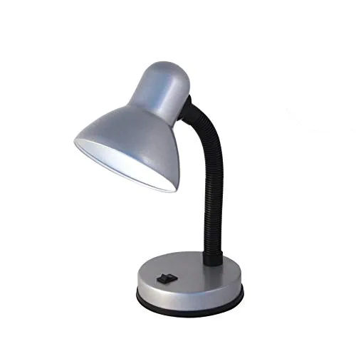 Velamp Tischleuchte E27, Silver CHARLESTON Silber