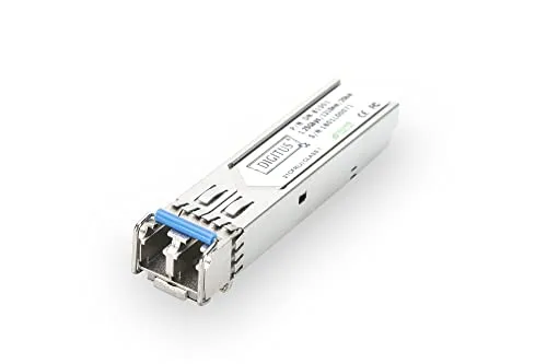 DIGITUS Gigabit SFP Modul, Mini GBIC, Singlemode, LC Duplex, 1310 nm, 20 km, 1.25 Gbit/s