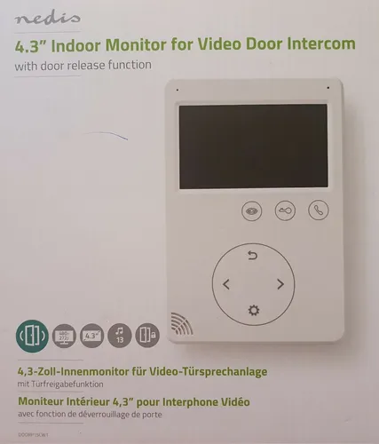 Nedis Video-Türklingel IP53 DOORP15CWT Weiß