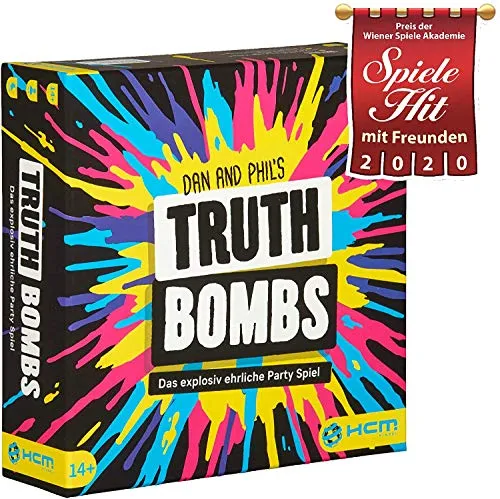 Truth Bombs – Partyspiel Gesellschaftsspiel Spieleabend mit Freunden – HCM Kinzel – 55138
