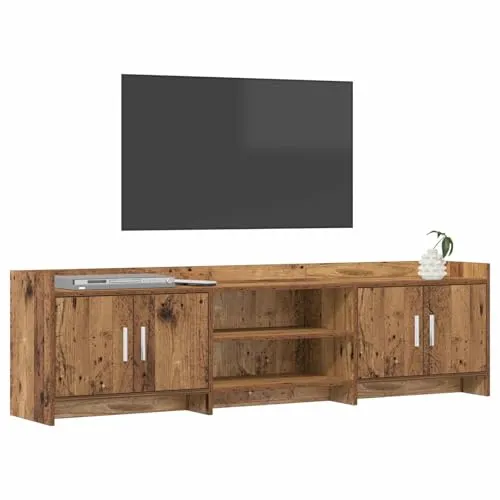 vidaXL TV-Schränk Altholz 168x33x47 cm - Modernes TV-Lowboard aus hochwertigem Holzwerkstoff mit viel Stauraum. Ideal für dein Wohnzimmer, bietet elegantes Design und praktische Funktionalität für deine Elektronik. Pflegeleicht und stabil für langanhaltenden Genuss.