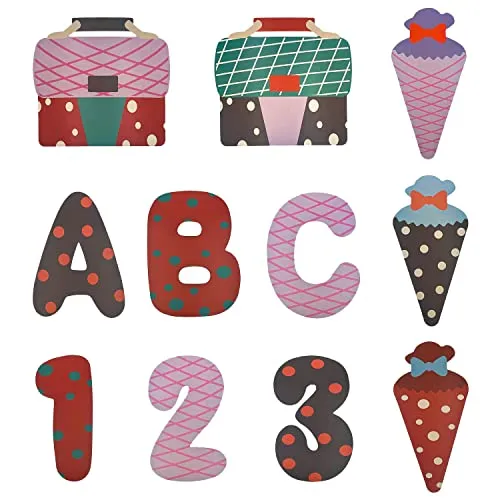 Oblique Unique® Konfetti Schule Mix Schulranzen Zuckertüten ABC 123 Motiv für Schuleinführung Einschulung Schulanfang von Jungs und Mädchen