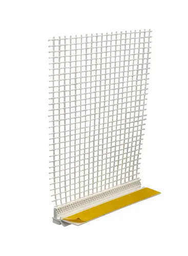 Produktbild 10x Anputzleiste mit Gewebe und Lippe 9 mm 200 cm