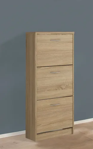 Schuhschrank Schuhkommode Kommode eiche sonoma 50cm in braun von Feldmann-Wohnen