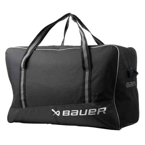 Bauer Core Tragetasche 1063629, schwarz - Sonstige Sporttaschen – Robuste 600D Polyester Tragetasche mit großem Hauptfach, separatem Endfach und optimaler Belüftung durch Dry-Flow-Ösen, ideal für Training und Reisen.