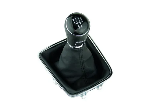L & P Car Design Schalthebel Schaltknauf 5 Gang für VW Golf Plus Tiguan Sharan - Schalthebel Set für 5-Gang manuelle Schaltung, inklusive Schaltknauf, Schaltsack und Einbauzubehör. Einfache Plug&Play Montage in nur 3 Minuten für eine optische Aufwertung Ihres Fahrzeugs.