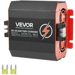 VEVOR 12V 20A DC/DC-Ladegerät 250 W - Batterieladegerät für Blei-Säure- und Lithiumbatterien mit bis zu 20A Ladestrom, ideal für zuverlässiges Laden und lange Lebensdauer Ihrer Batterien.