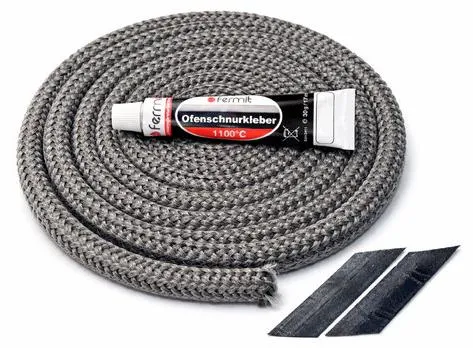 Türdichtung Set für Koppe Caron Kaminofen 3m, ⌀12mm Hitzebeständige Ofendichtung