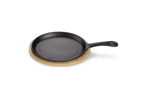 Echtwerk Servierpfanne, Schwarz, oval, 0,45 L - Pfannen mit backofengeeigneter Servierpfanne aus robustem Metall, ideal für stilvolles Kochen und Servieren.