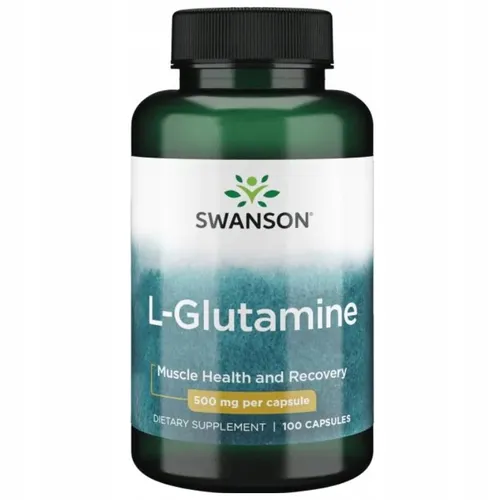 Produktbild SWANSON L-Glutamin 500 mg, 100 Kapseln, Darm, Immunsystem, Gedächtnis