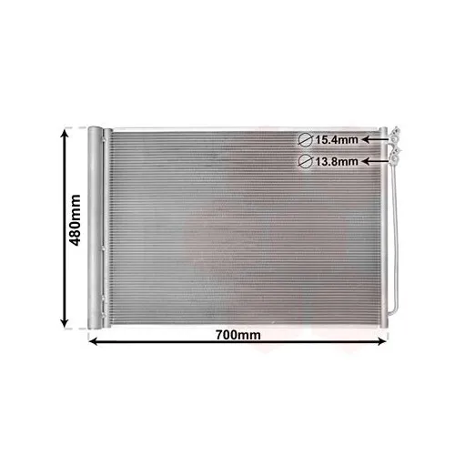 Van Wezel Kondensator für Klimaanlage 06005370 - Autoteile, hochwertiger Klimaanlagenkondensator für optimale Kühlleistung und zuverlässige Fahrzeugklimatisierung.