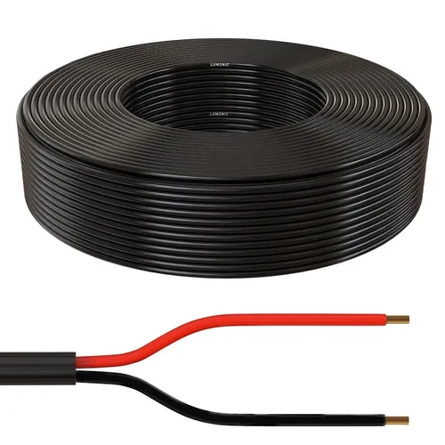 100m FLRYY Fahrzeugleitung 2x0,75mm² rund Kabel KFZ Anhängerkabel Niedervolt