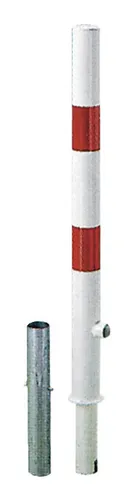 Gustav Alberts Absperrpfosten Passau 60 mm ohne Öse zum einbetonnieren - Robuster Absperrpfosten für vielseitige Anwendungen, ideal zum Einbetonieren für maximale Stabilität und Sicherheit.