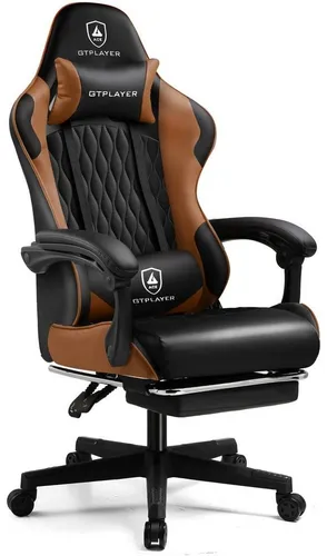 GTPLAYER Gaming-Stuhl mit Fußstütze