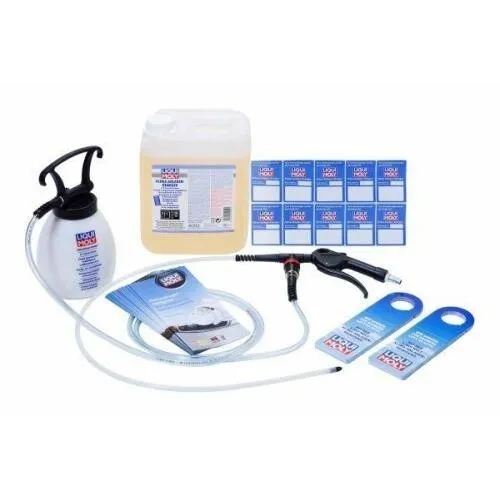 Klimareinigungs-Set LIQUI MOLY 9802 - Autopflege & Motorradpflege - Komplettset mit 5 l Klimaanlagenreiniger und Sprühpistole für eine professionelle Reinigung von Kfz- und Industrieklimaanlagen.