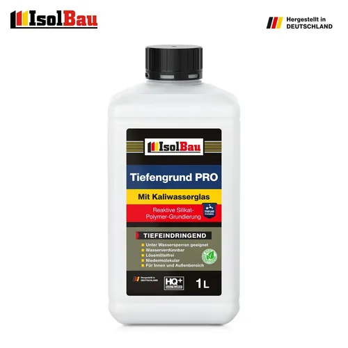 Tiefengrund PRO 1L Tiefgrund Haftgrund mit Kaliwasserglas Gebrauchsfertig