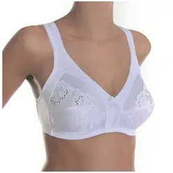 Sassa Soft-BH (2er Pack) atttrative Stickerei-Einsätze weiß 95