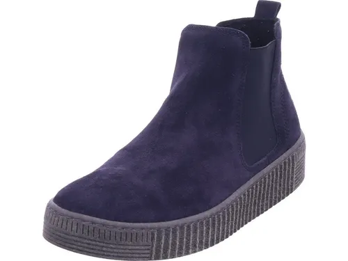 Gabor Damen Chelsea Boots - Flache Übergangsstiefel in Ocean (anthrazit) - Kategorie: Wanderschuhe, ideal für den Übergang mit Best Fitting für optimalen Komfort und eine perfekte Passform.