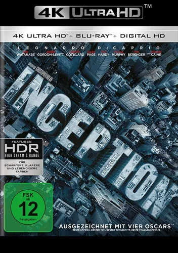 Produktbild Inception (4K Ultra-HD + 2D-Blu-ray) (2-Disc Version) [Blu-ray]