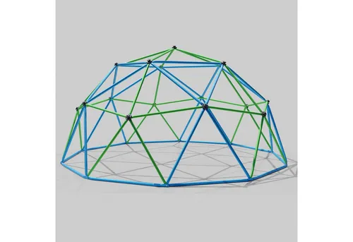 VESKA Klettergerüst Dome Climber – Kinder Kletterkuppel Geodome aus Metall - Schaukeln – Robuste Kletterkuppel für abenteuerliche Stunden im Freien, ideal für Kinder ab 3 Jahren, fördert die motorischen Fähigkeiten und den Teamgeist.