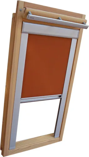 Verdunkelungsrollo THERMO Alu für VELUX Dachfenster GGL/GPL - 406 oder P06 - Orange-Terracotta