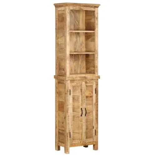 vidaXL Mangoholz Massiv Bücherregal - Stilvolles Highboard für Ihr Zuhause - Bücherregal aus massivem Mangoholz, bietet viel Stauraum und verleiht jedem Raum eine warme, natürliche Atmosphäre.