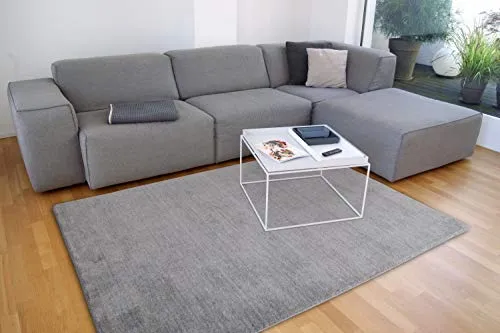 floor factory Gabbeh Teppich Karma grau 160x230 cm - handgefertigt aus 100% Schurwolle