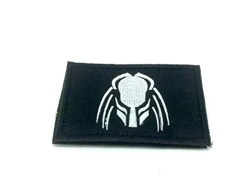 Patch Nation Predator Schwarz Gestickte Airsoft Klettverschluss-Flecken