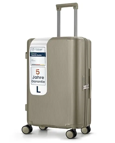 4FLY Leichter Premium Hartschalen-Reisekoffer L – 68 cm Trolley mit TSA-Schloss