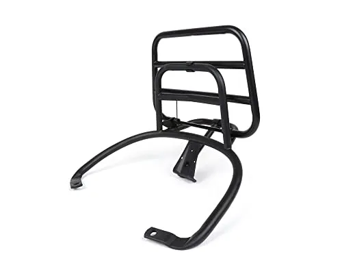 MOTONOSTRA Gepäckträger schwarz klappbar hinten kompatibel für Vespa Primavera 50, 125, 150, IGET, ABS, Sprint
