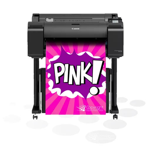 Produktbild Canon imagePROGRAF iPF GP-200 – 24 Zoll Plakatdrucker mit pinker Tinte
