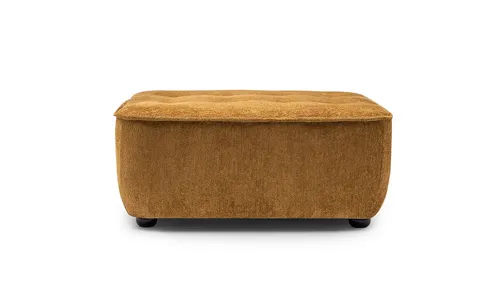 Hocker Polsterhocker Sofahocker Fußhocker Braun Stoff - Moderner Polsterhocker für Erwachsene, ideal als zusätzlicher Sitzplatz oder Fußablage. Mit stabiler Holzfurnier-Konstruktion und gemütlichem Polyesterbezug. Maße: 78 x 97 x 44 cm.