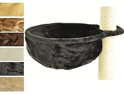 nanook Liegemulde XL für kräftige Katzen - 40 cm Ø - Aktivitätskratzbäume - Liegemulde für große Katzen, gepolstert mit Plüsch, stabiler Metallrahmen und 12 cm Tiefe für viel Platz zum Einkuscheln.