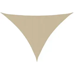 furnicato Sonnensegel Dreieckig 4,5 x 4,5 m Beige