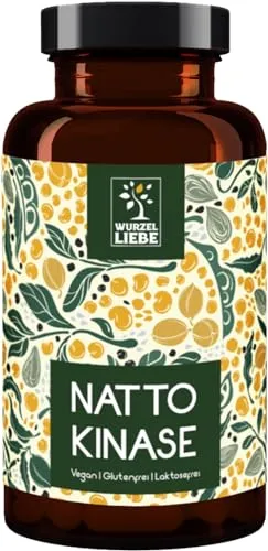 Nattokinase 240 Kapseln je 100 mg (20.000 FU/g) - 8 Monatsvorrat - Vegan - Wurzelliebe